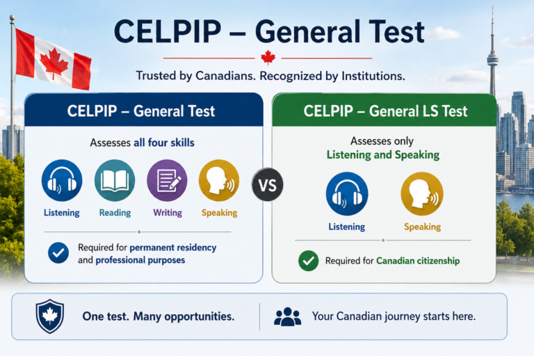 Types of CELPIP Tests